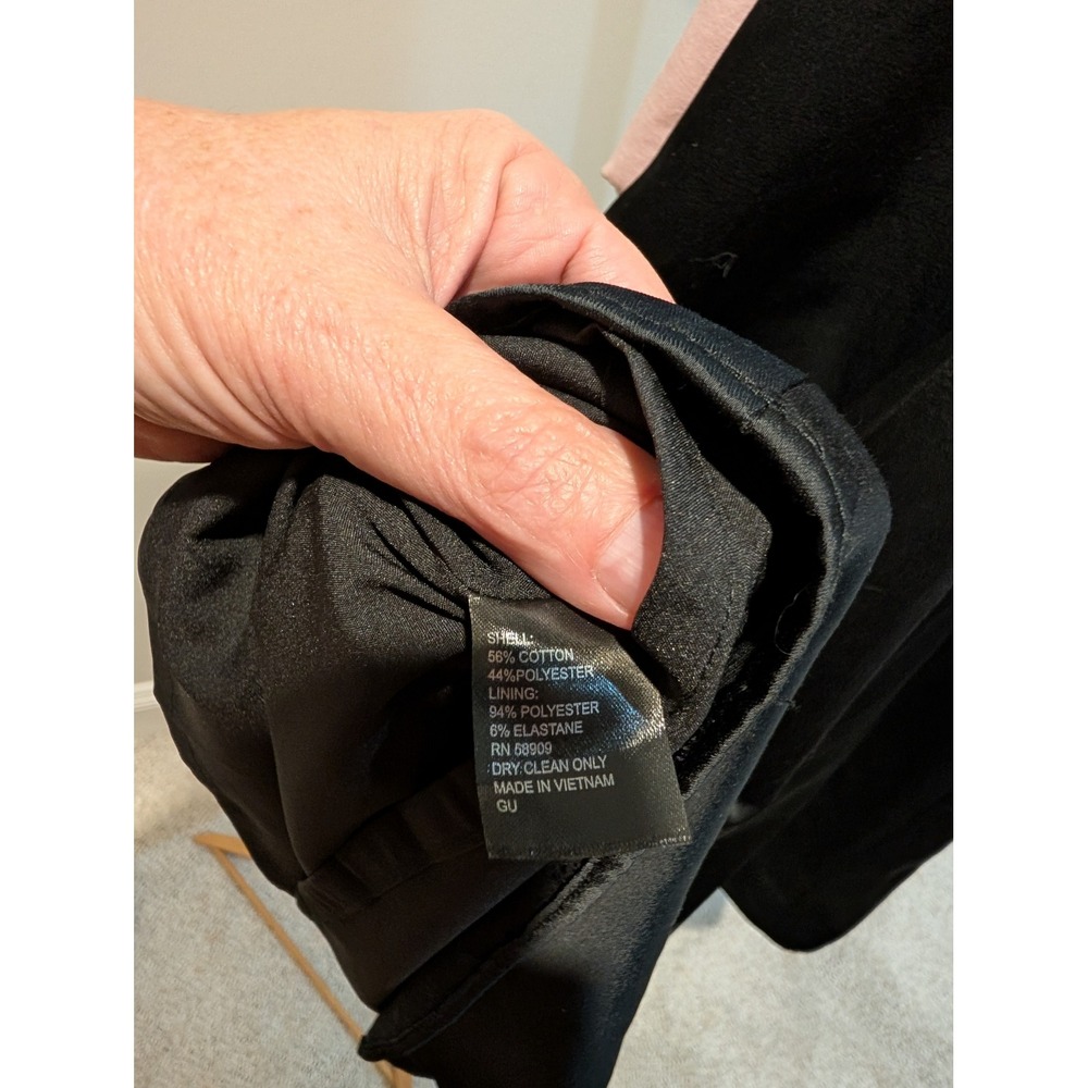 Gianni Bini Nastia Liukin Black 3/4 Dress Puff Sleeve Formal Size 8 FLAW READ - Picture 9 of 13